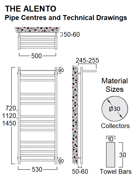 Alento Towel Rail 720 x 530